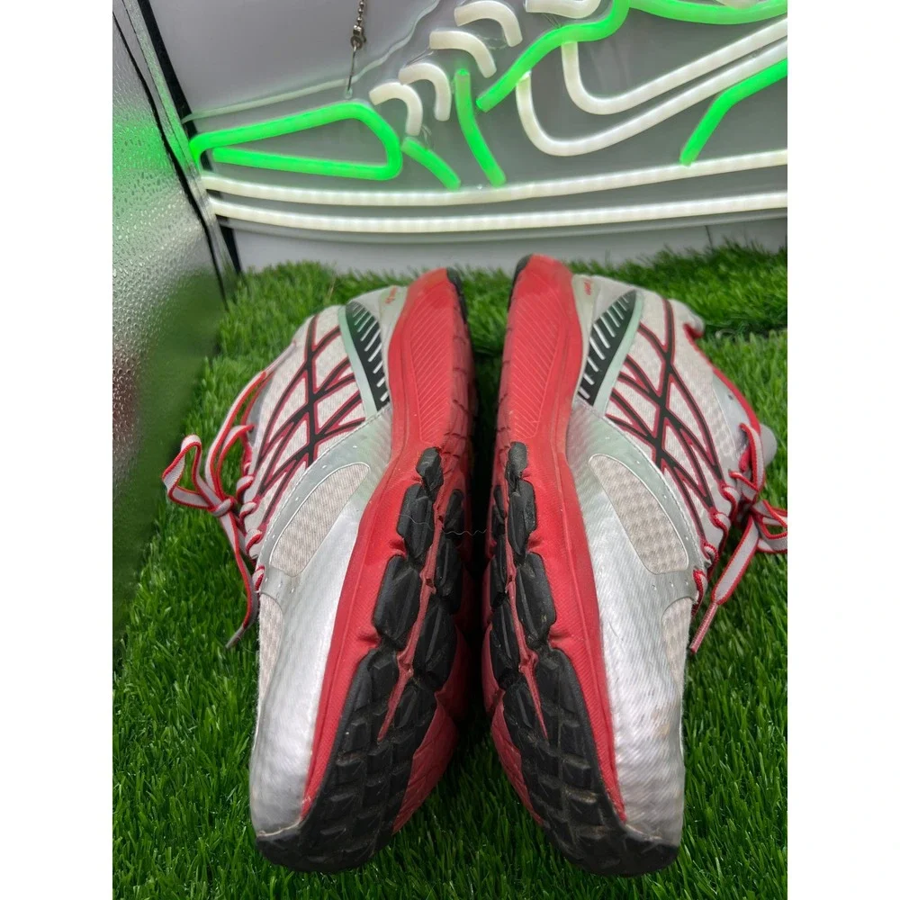 The North Face Ultra Smooth Mens 8.5 Grey Red Running Shoes C574 Vibram Pebax
